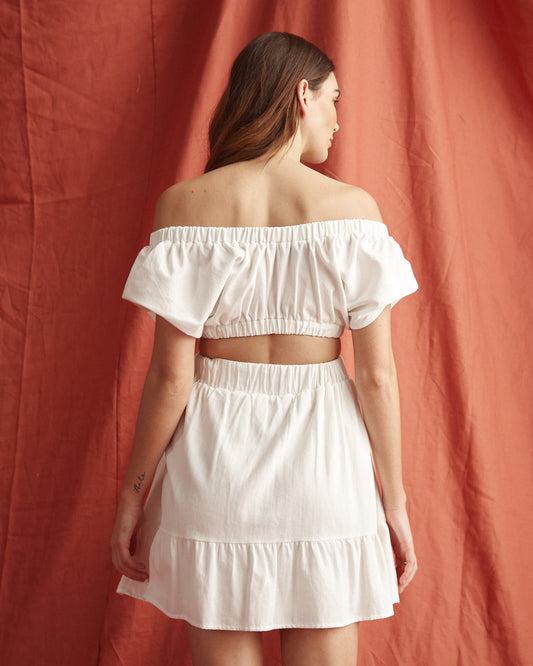 HEYCHIC Vienna Off Shoulder Top (White)