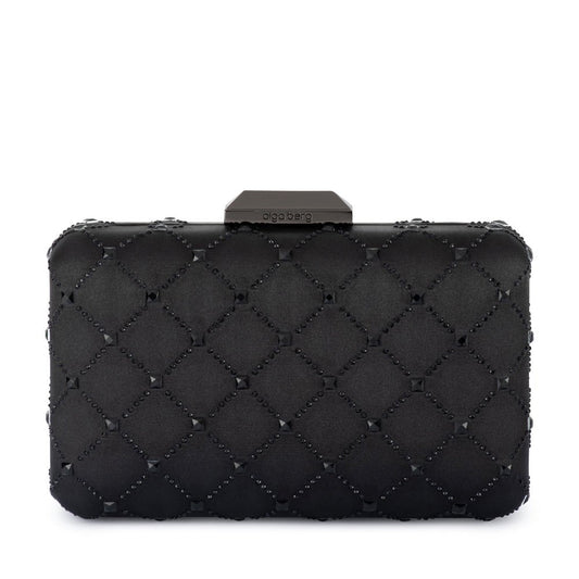 Image of Bags. Productname: VIOLET Hotfix Clutch in Black colour by brand - Olga Berg