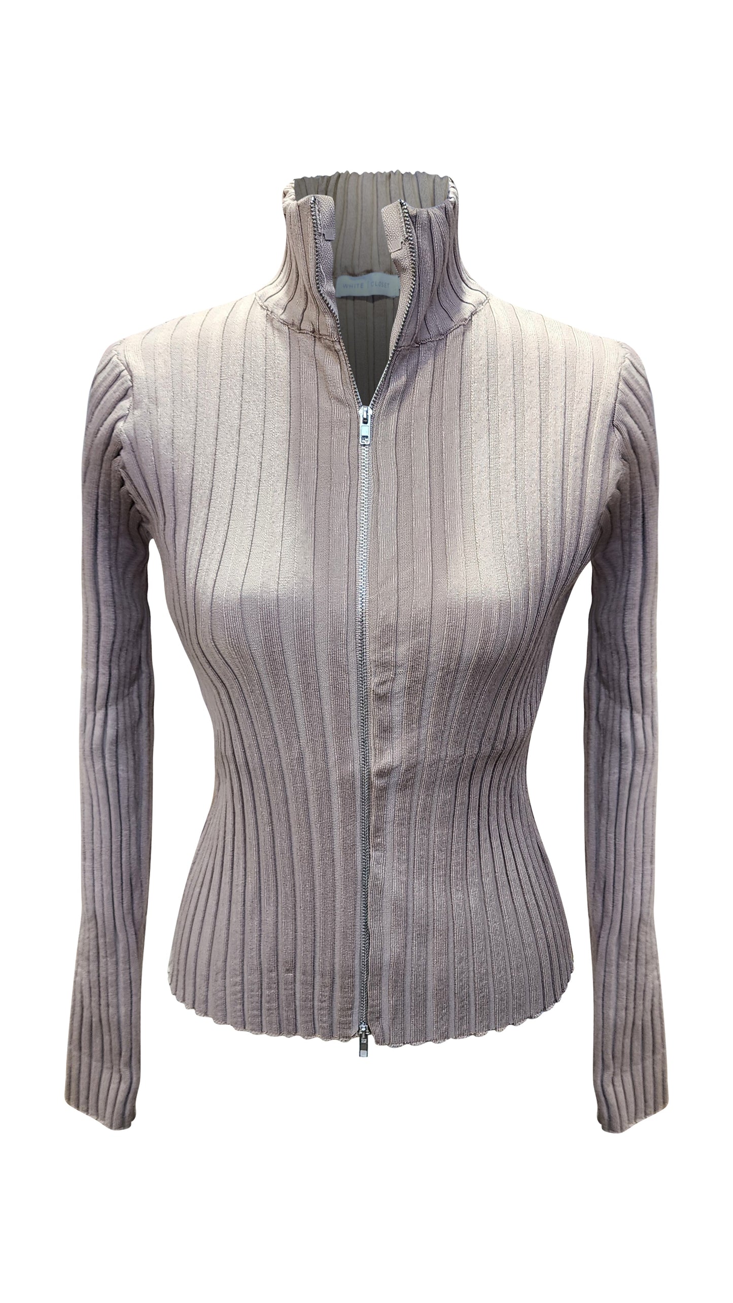 Image of a model wearing Tops. Productname: Vivien Camel Knit in Camel colour by brand - Kabana