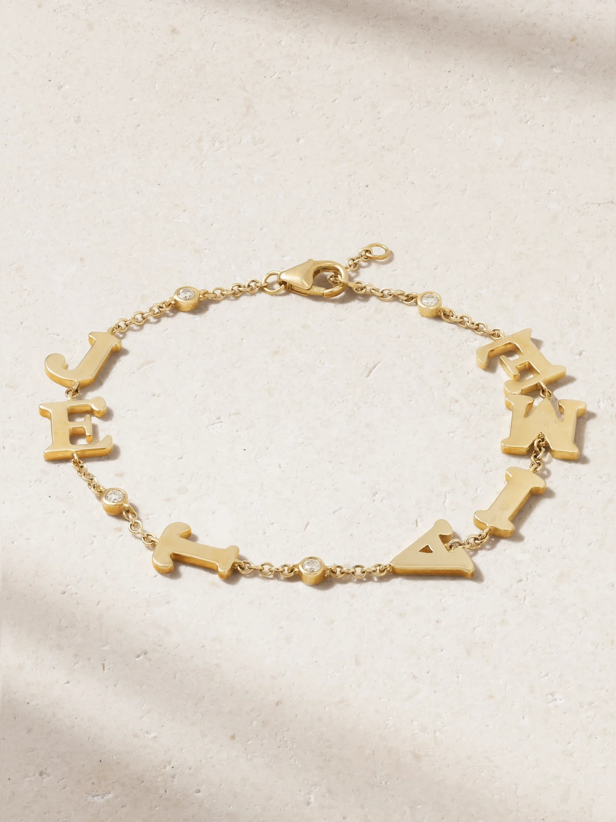 Je T'aime 9-karat Gold Diamond Bracelet
