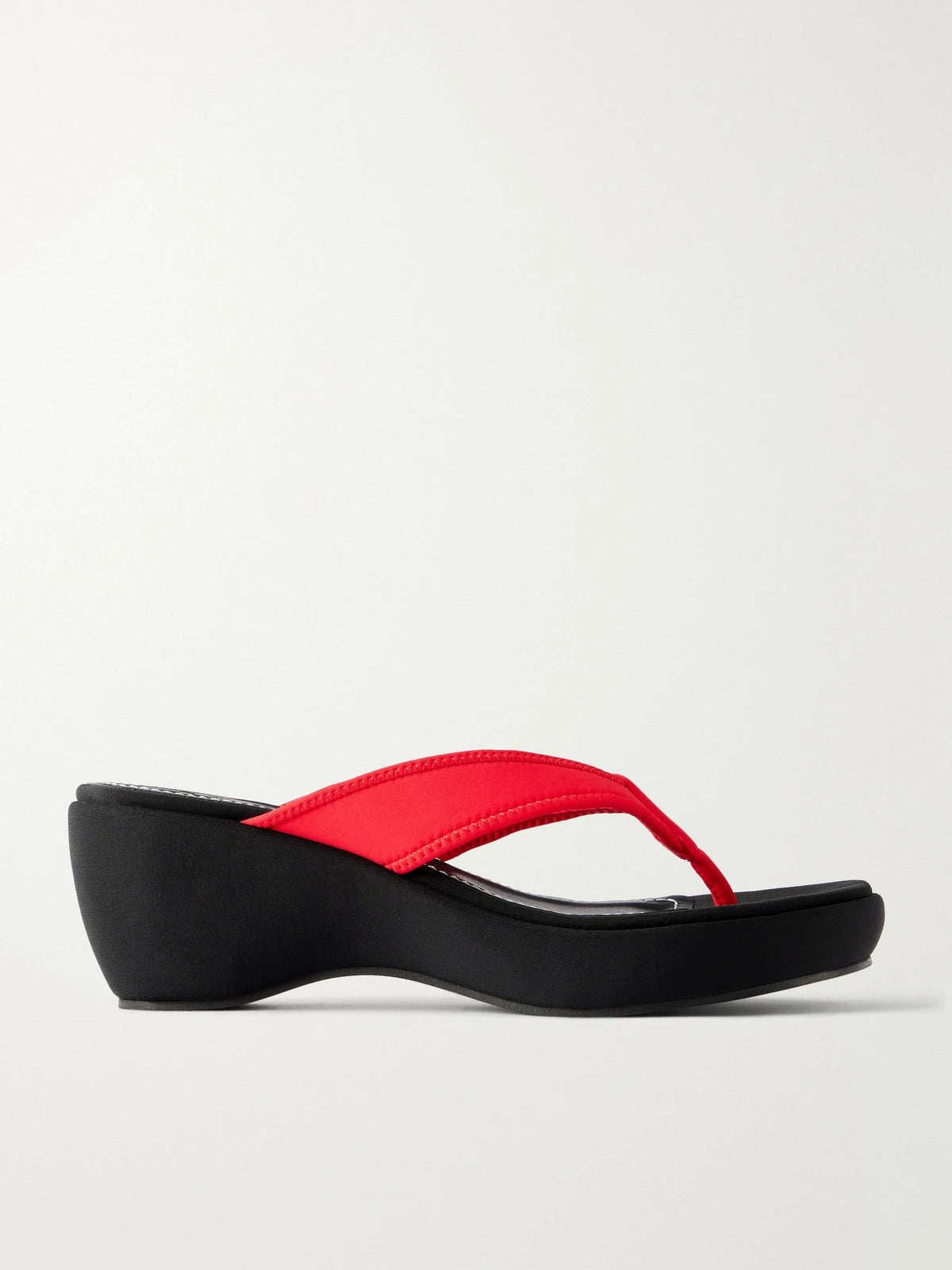 STAUD Remy Woven Wedge Sandals