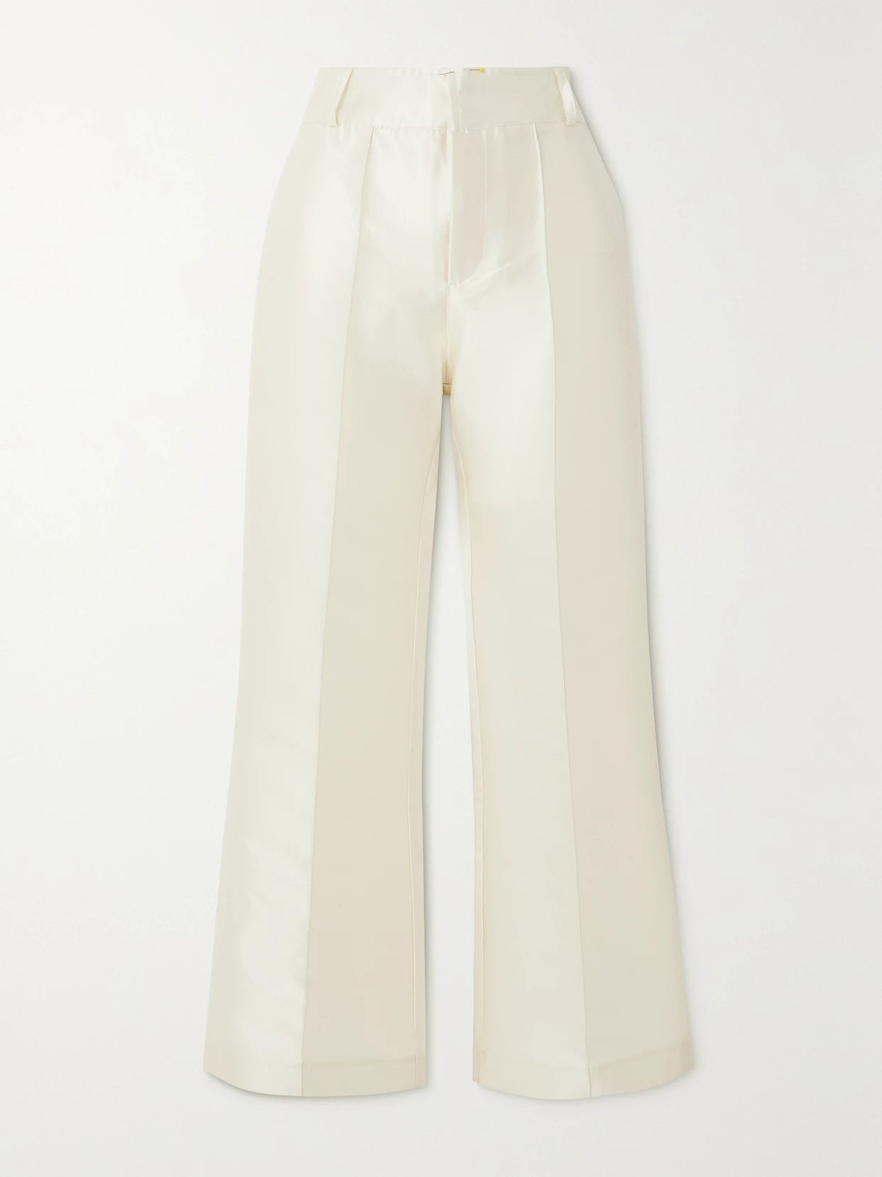 Yoshitomo Pleated Faille Wide-leg Pants