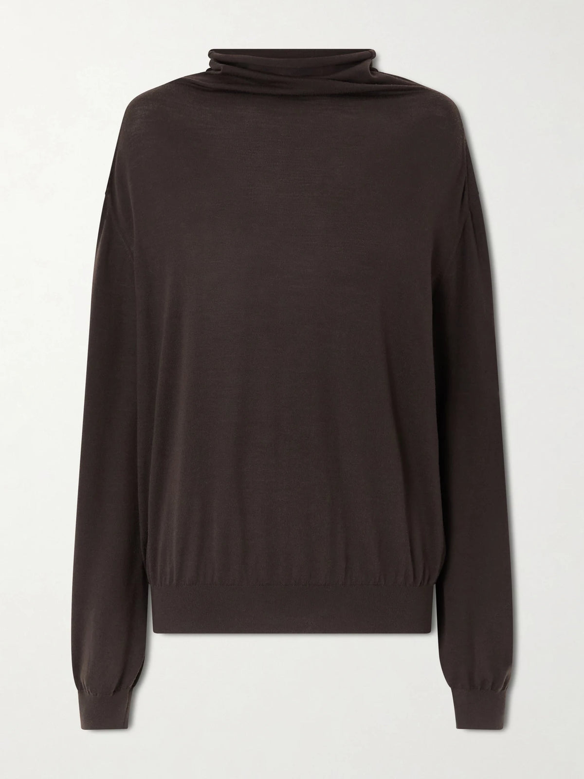 KHAITE Annette Merino Wool Turtleneck Sweater