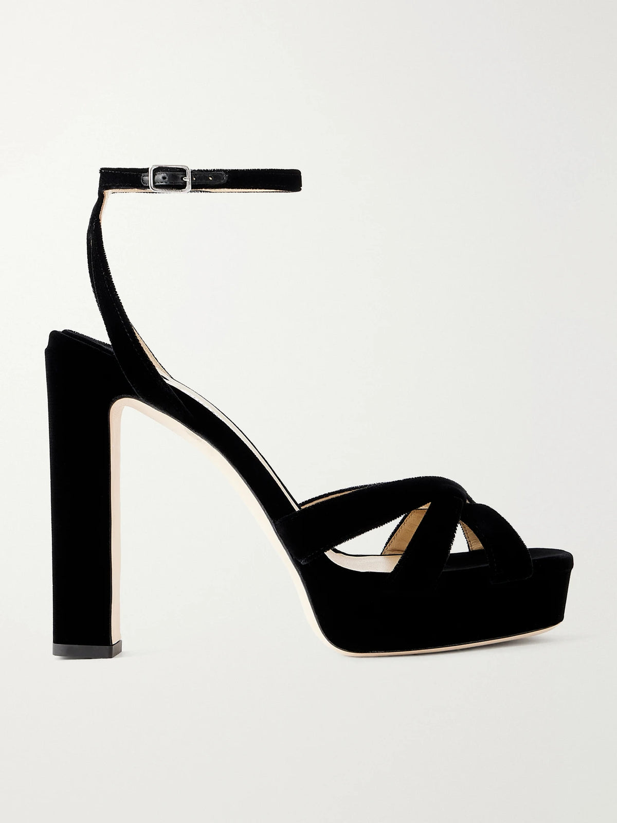Jimmy Choo Kove 120 Velvet Platform Sandals