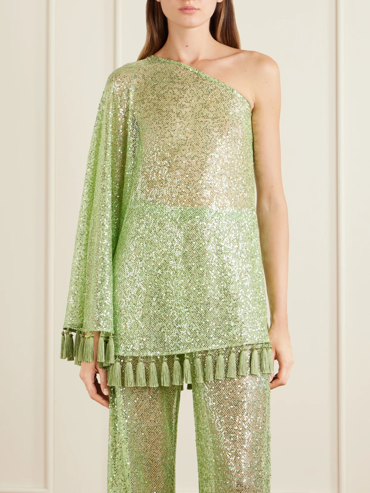 Sequined Fringed Blouse