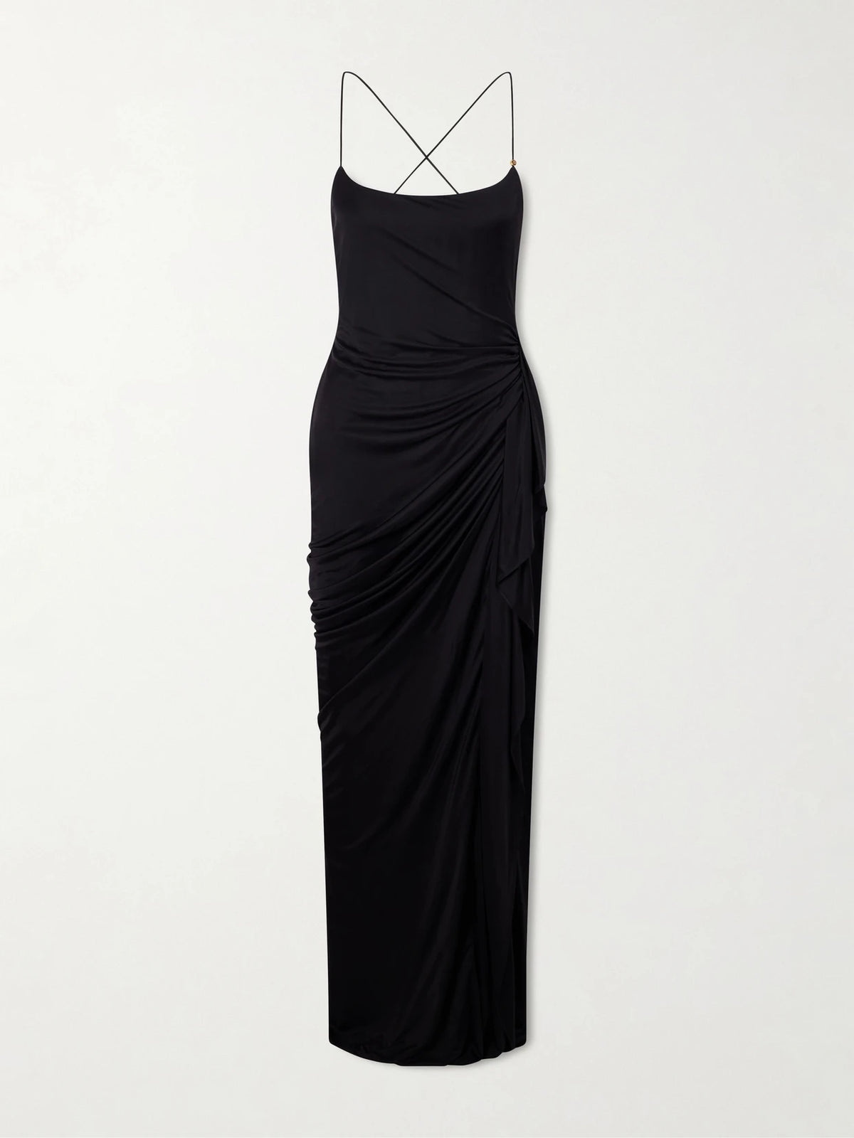 Versace Draped Jersey Gown