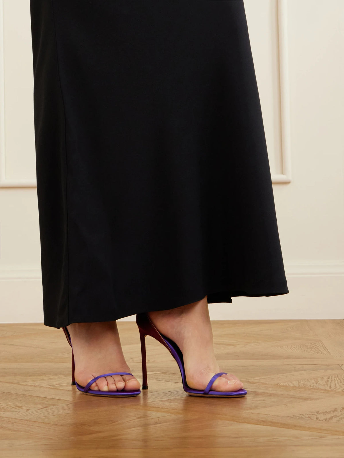 105 Two-tone Satin Sandals