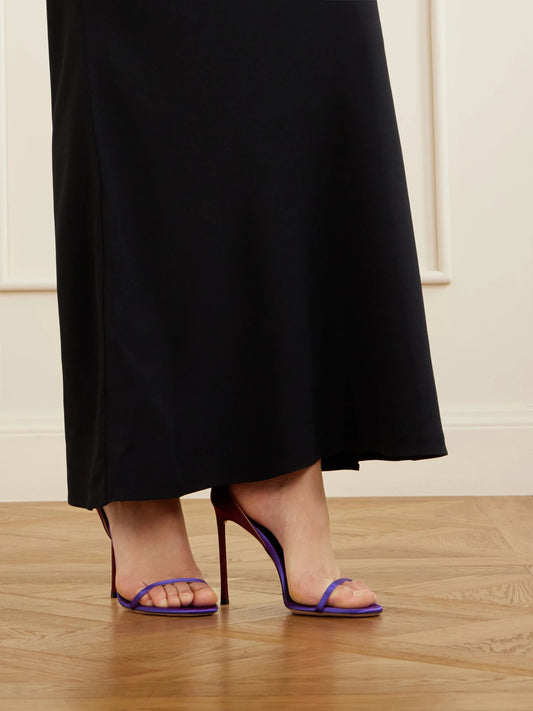 105 Two-tone Satin Sandals