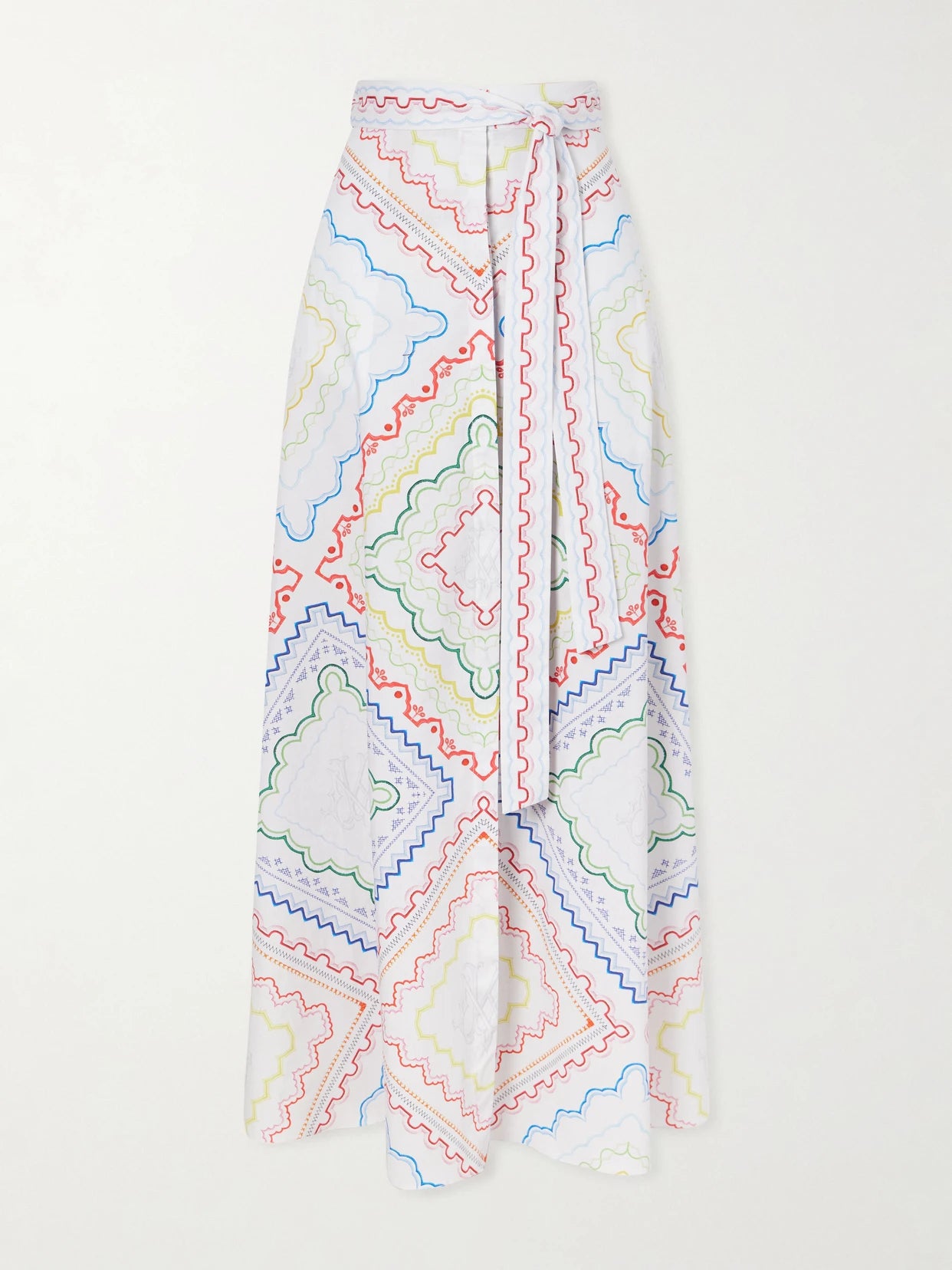 Printed Cotton-blend Midi Coverup