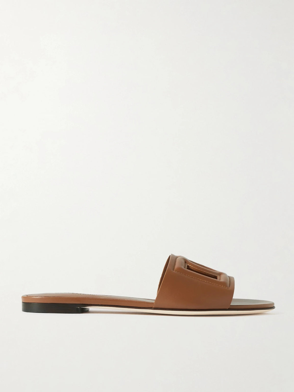 Bianca Cutout Leather Slides