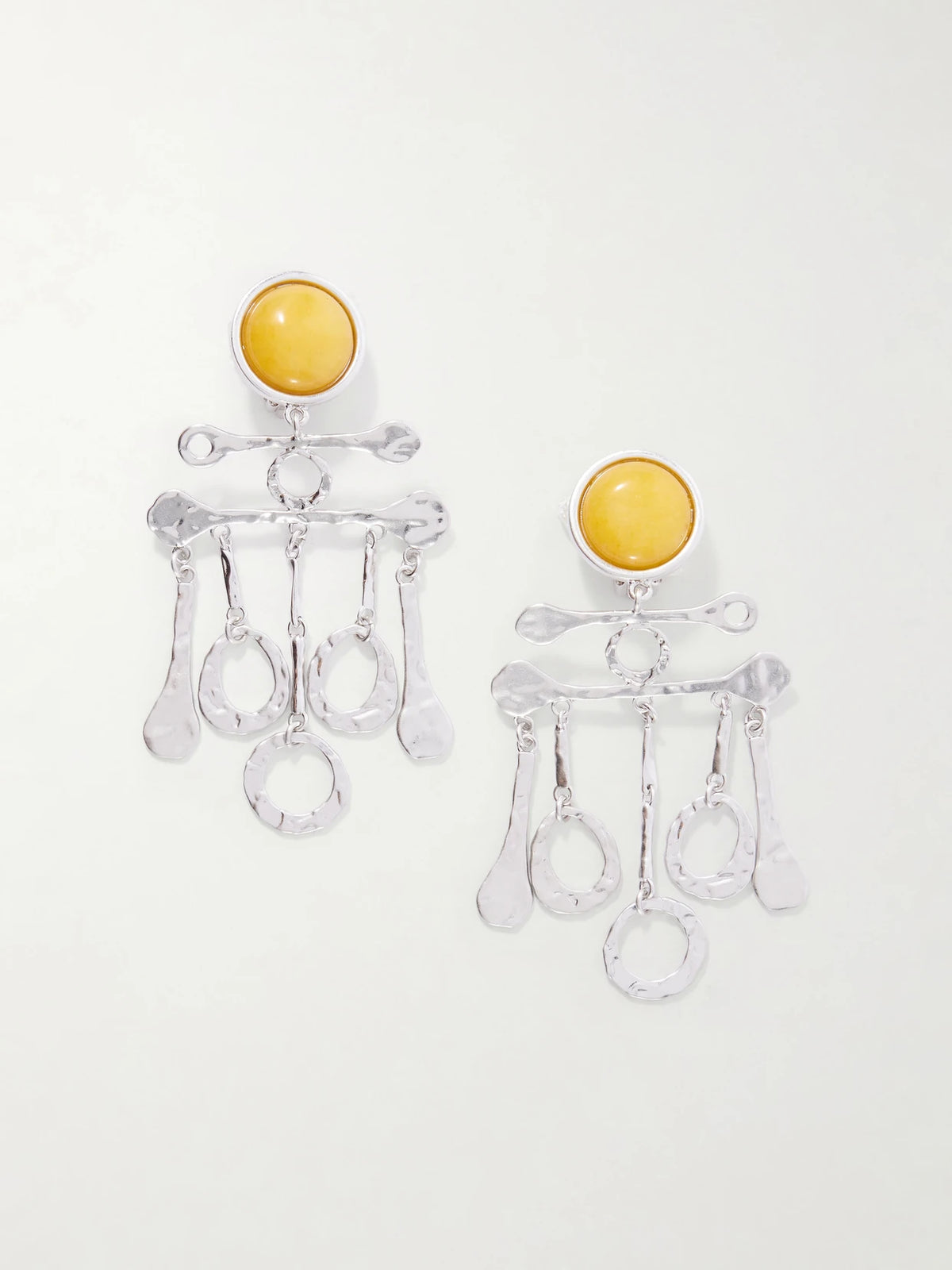Julietta Valette Silver-tone Agate Earrings