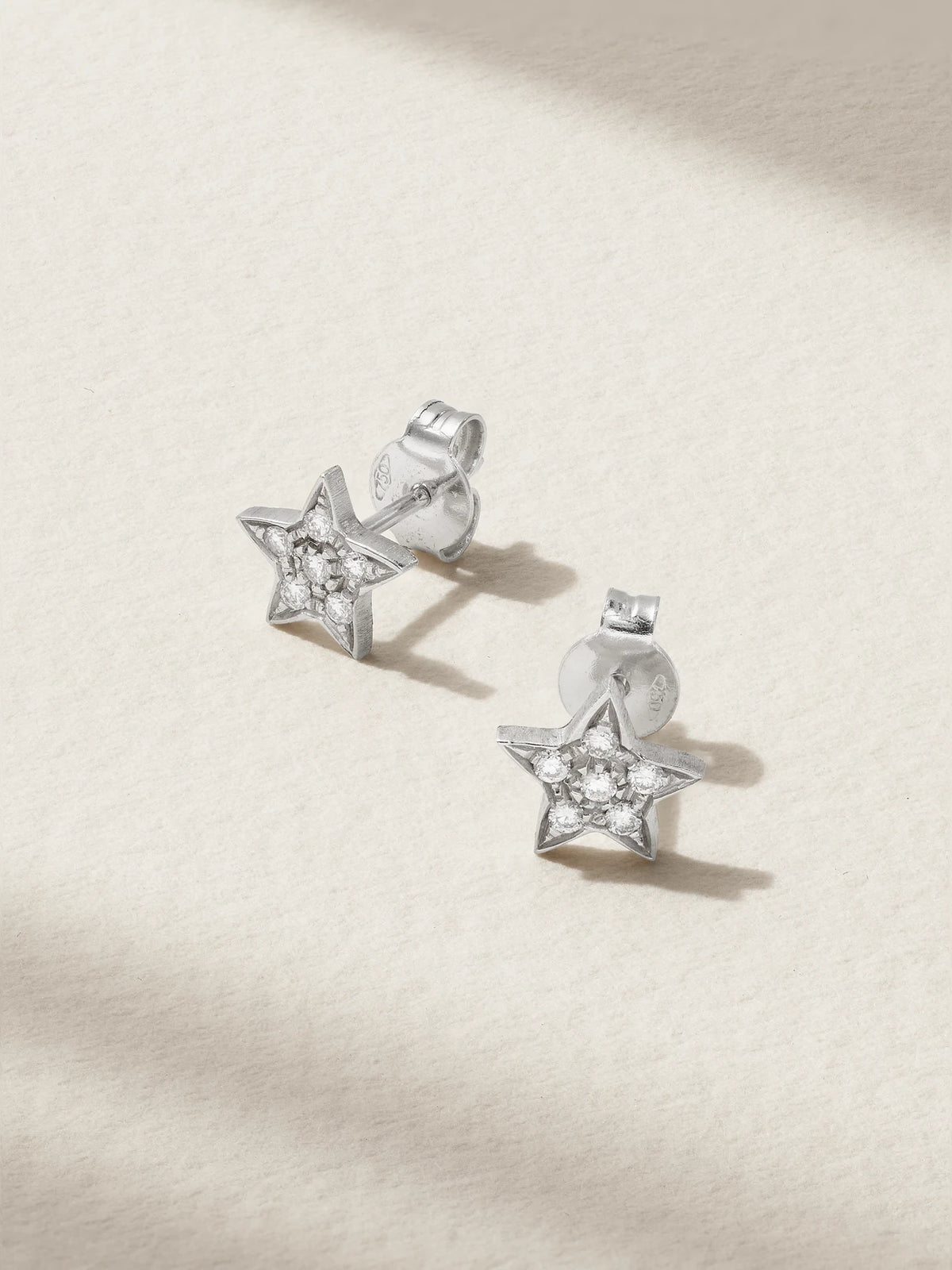 Pavé Superstellar 18-karat White Gold Diamond Earrings