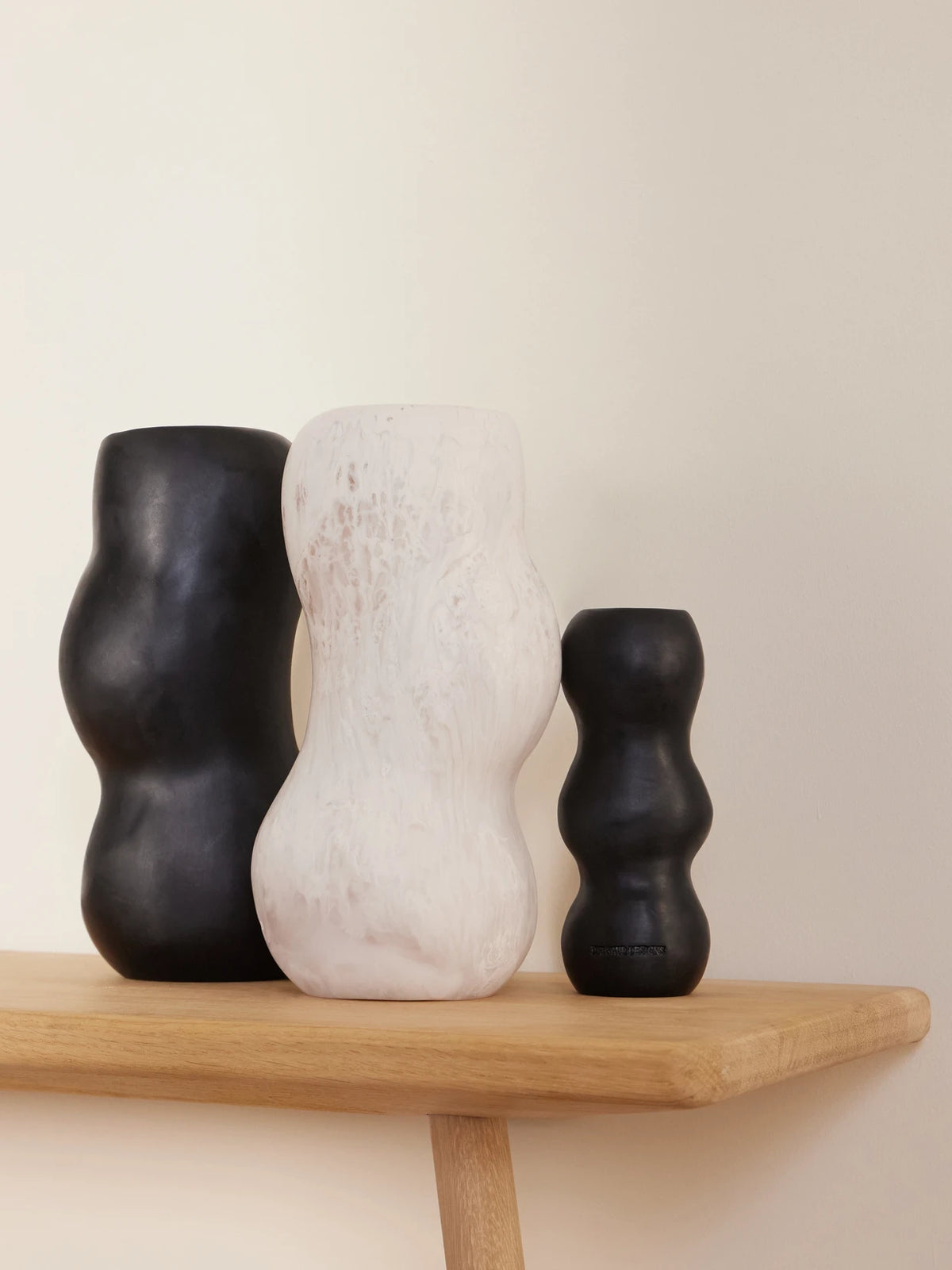 Image of Decor. Product name - Valley Medium Resin Vase in Clear colour by brand - Dinosaur Designs