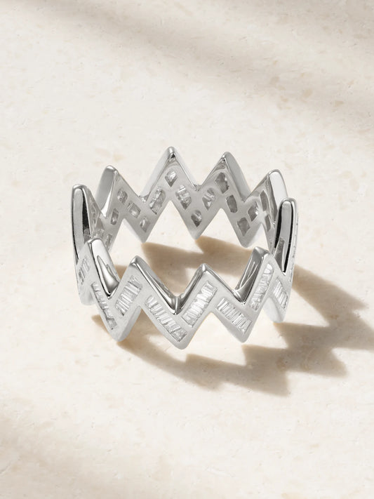 Creo 14-karat White Gold Diamond Ring