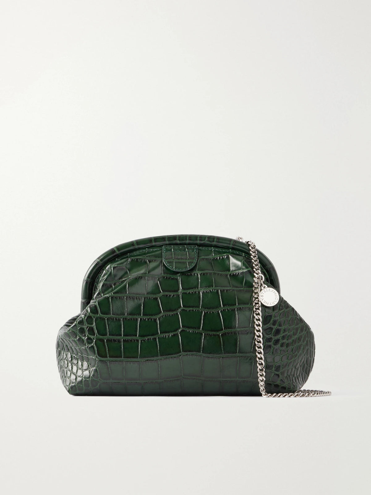 Stella McCartney Falabella Croc-effect Vegetarian Material Clutch