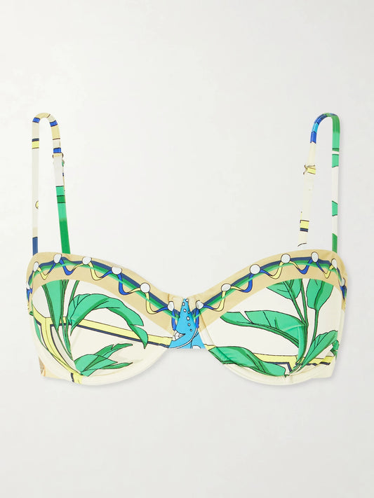 Printed Bikini Top
