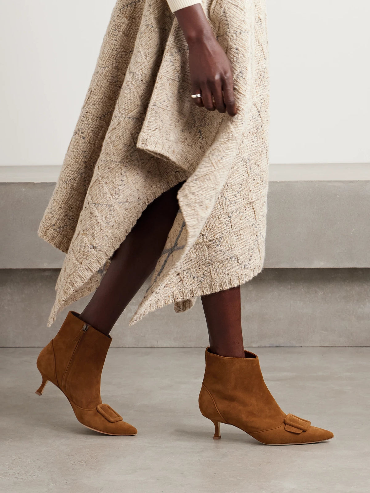 Baylow 50 Buckled Suede Ankle Boots