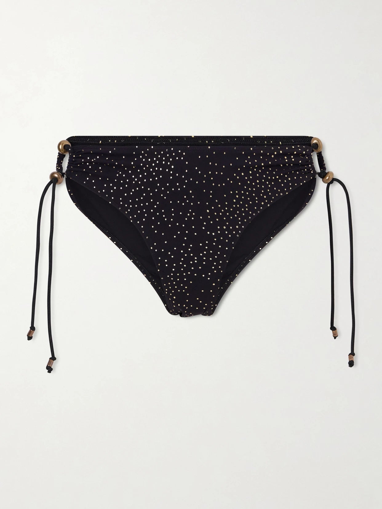 Image of Swimwear. Product name - Alvina Embellished Polka-dot Bikini Briefs in Multi colour by brand - ISABEL MARANT