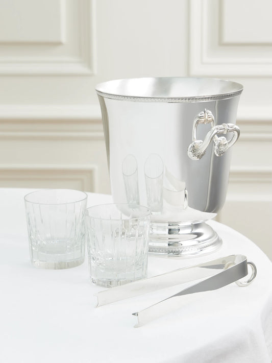 Image of Tableware. Product name - Vertigo Silver-plated Ice Tongs in Multi colour by brand - Christofle
