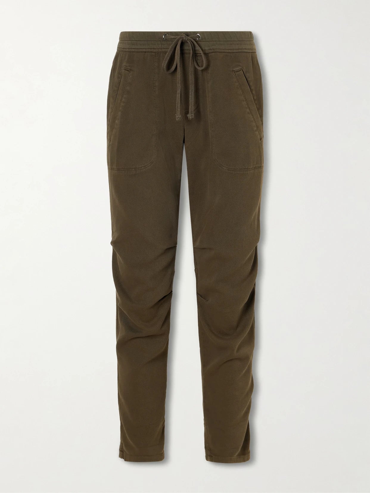 Cotton-blend Twill Track Pants