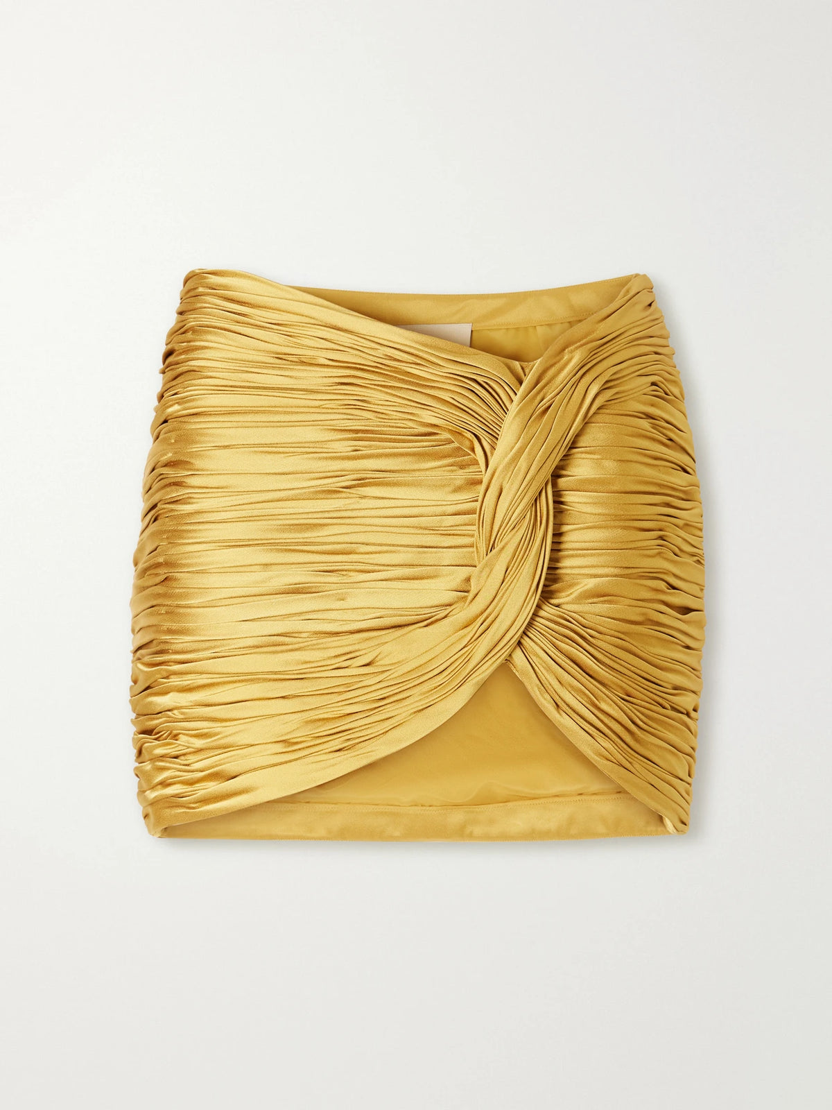 Valentino Garavani Knot-detailed Plissé Cady Mini Skirt