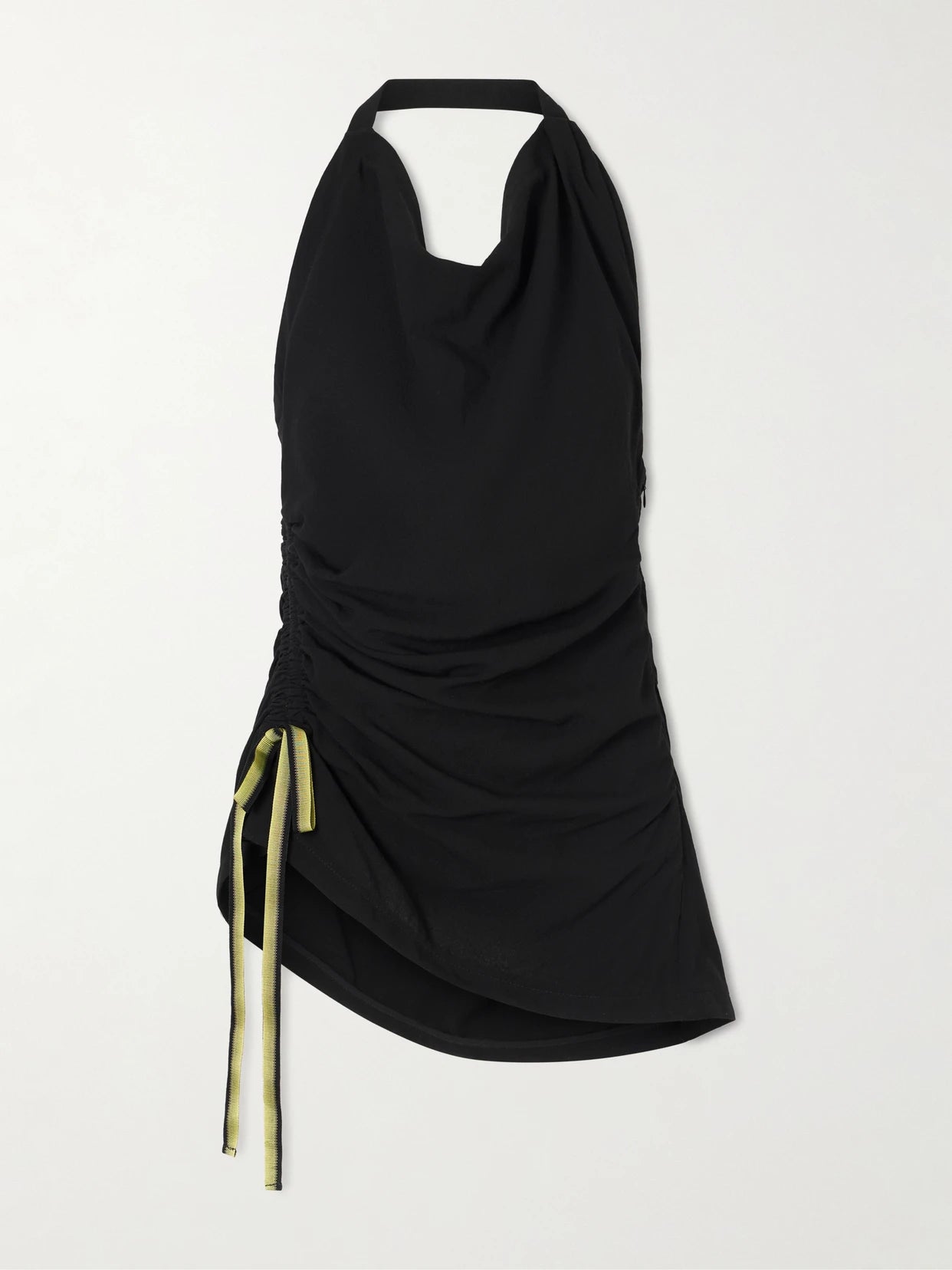 Melia Ruched Crepe Halterneck Top