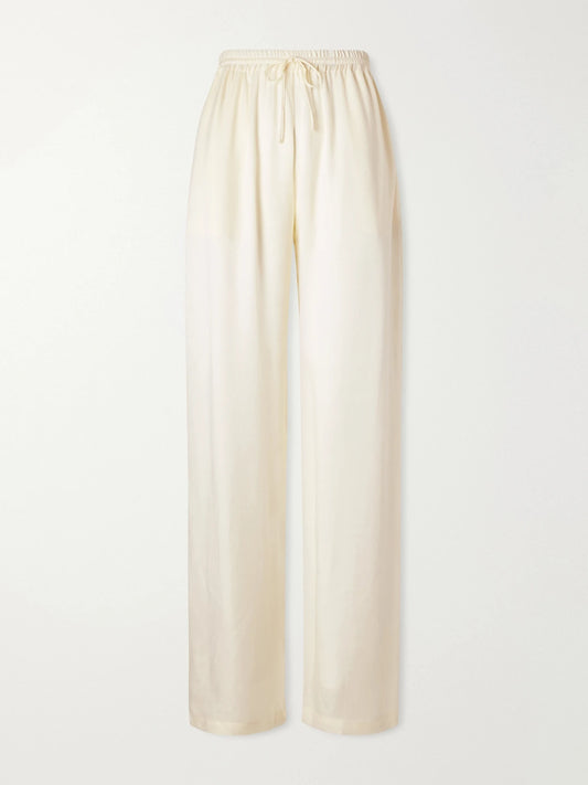 Sharon Wauchob Tuileries Satin Straight-leg Pants