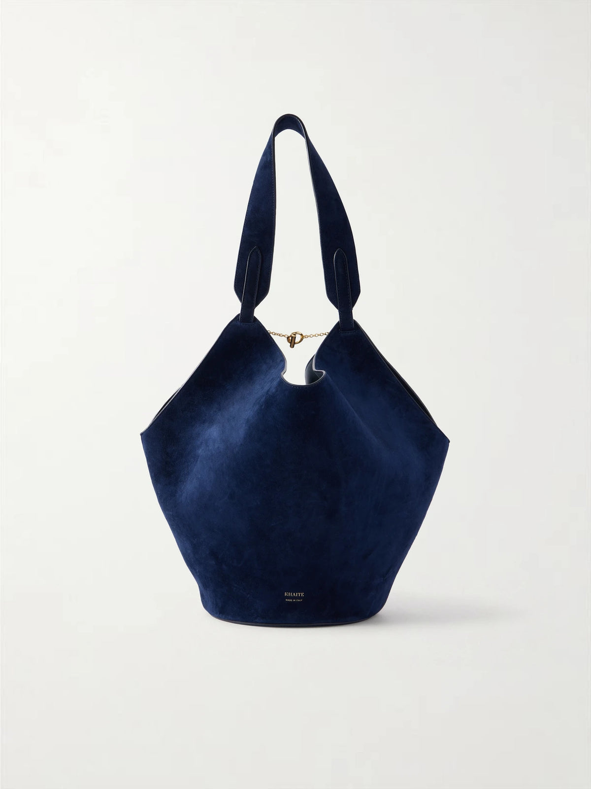 Lotus Suede Shoulder Bag