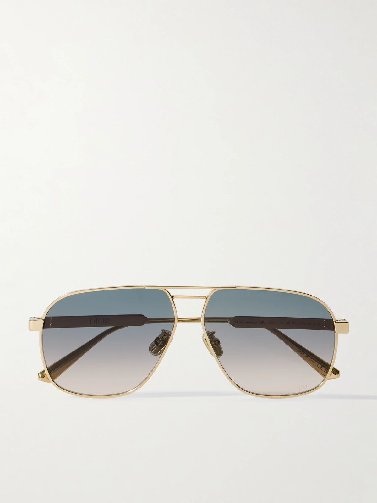 Diorcannage A3u Aviator-style Rose Gold-tone Sunglasses