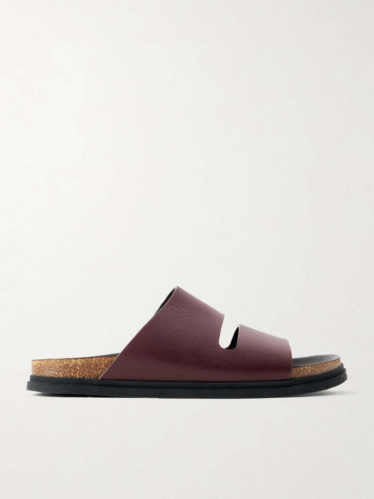 Band Leather Flat Sandals