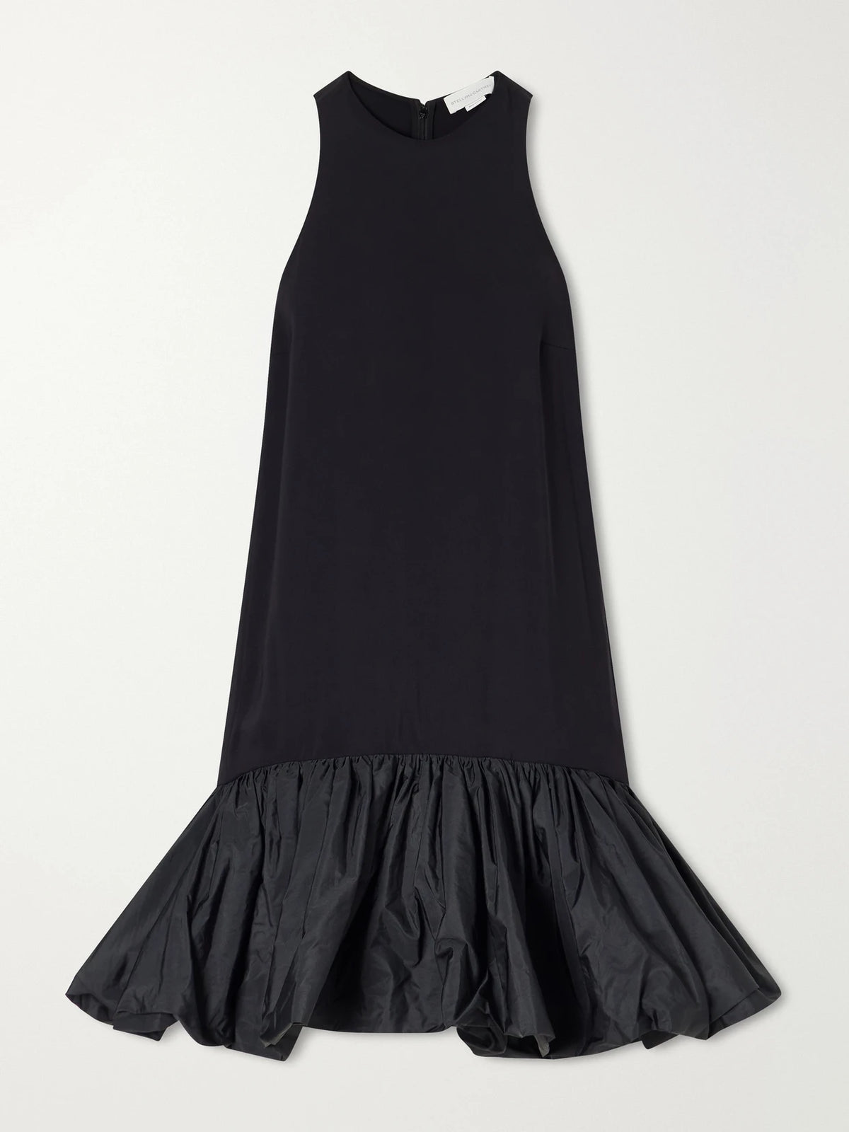 Stella McCartney Taffeta-trimmed Cady Peplum Mini Dress