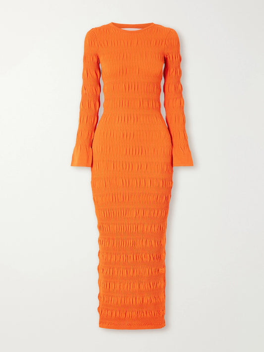 TOVE Giselle Gathered Stretch Midi Dress