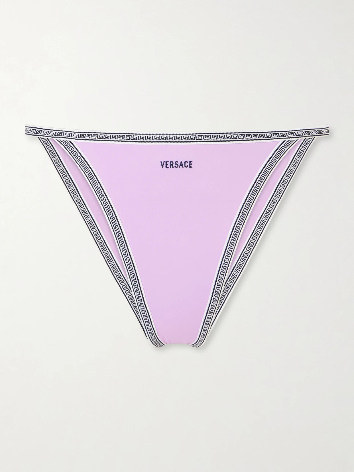 Greca-embroidered Bikini Briefs