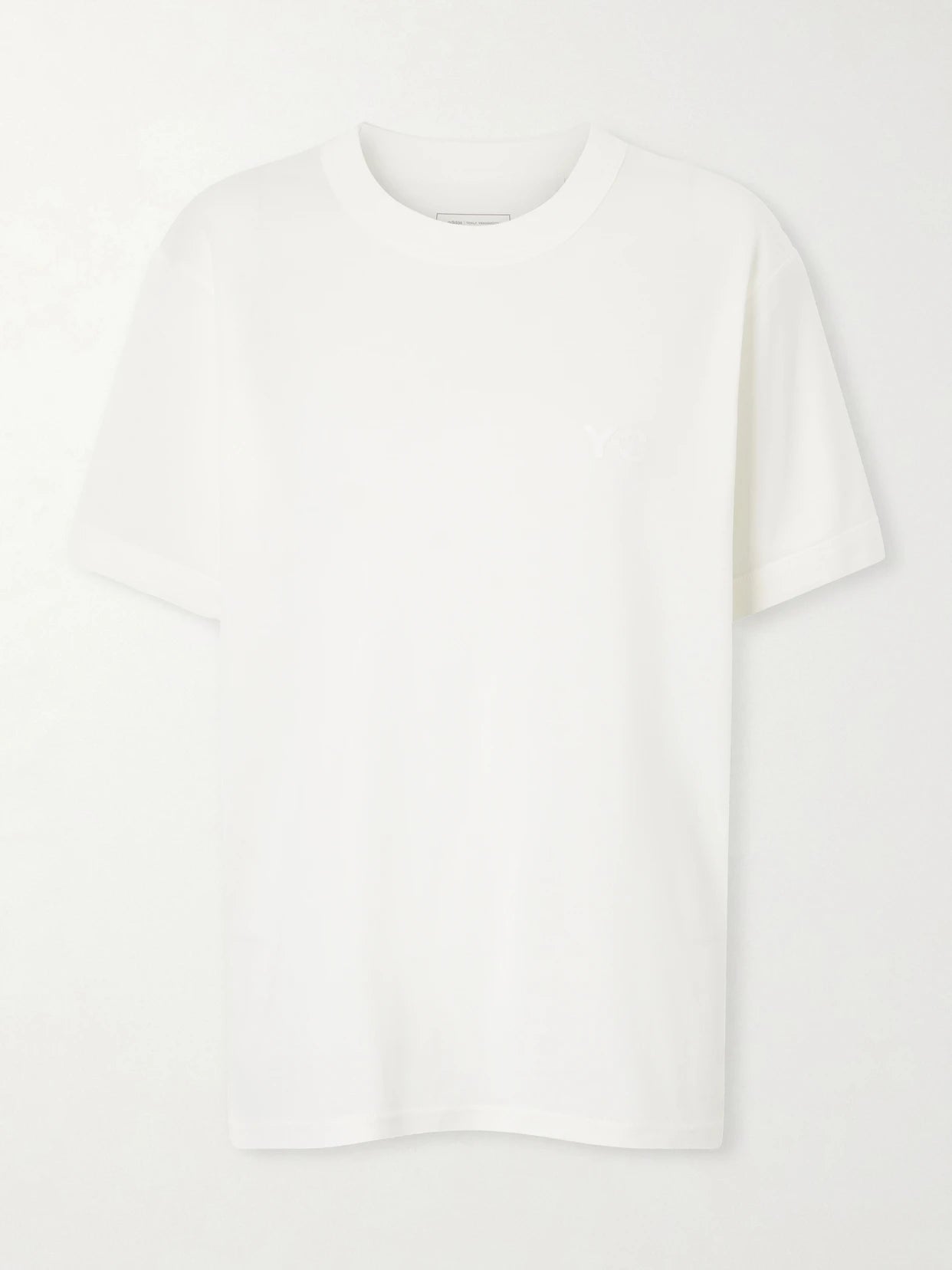 Image of T-Shirts. Product name - + Y-3 Printed Cotton-jersey T-shirt in White colour by brand - adidas Originals