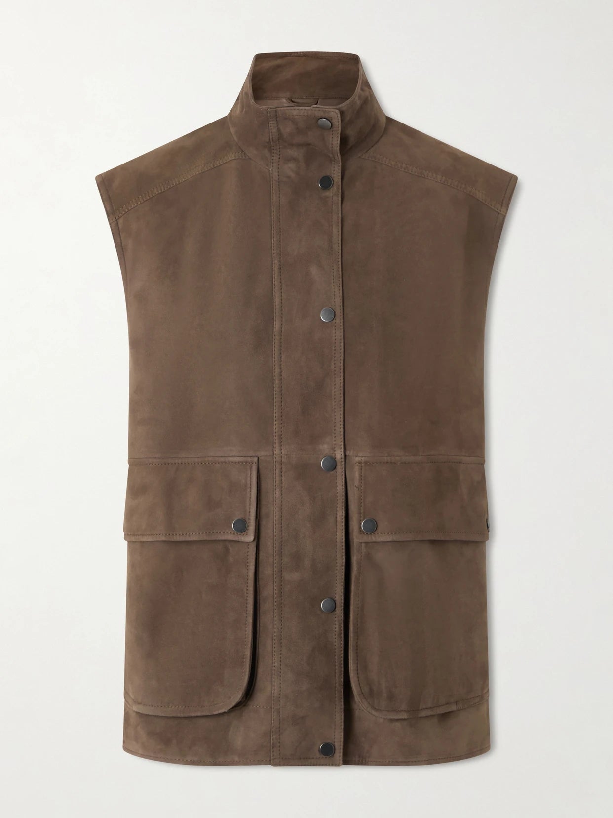 Embellished Suede Vest