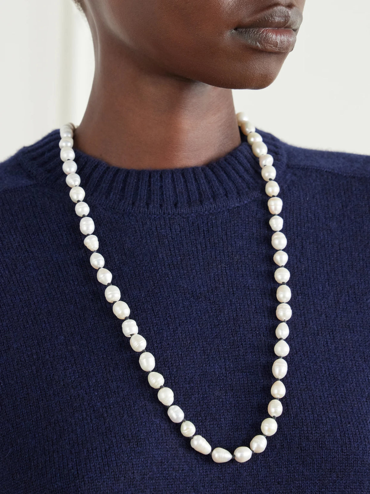 Image of Necklaces. Product name - Grace Gold-plated Pearl Necklace in Multi colour by brand - Paola Sighinolfi