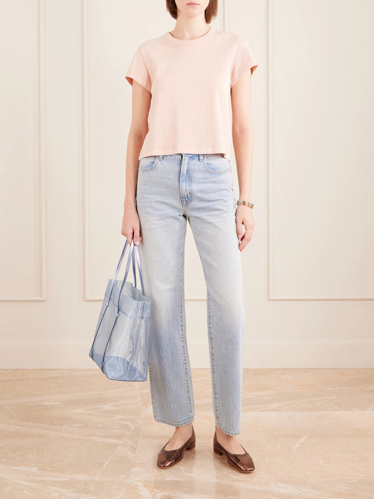 Maryam Nassir Zadeh Bonita Leather-trimmed Mesh Tote