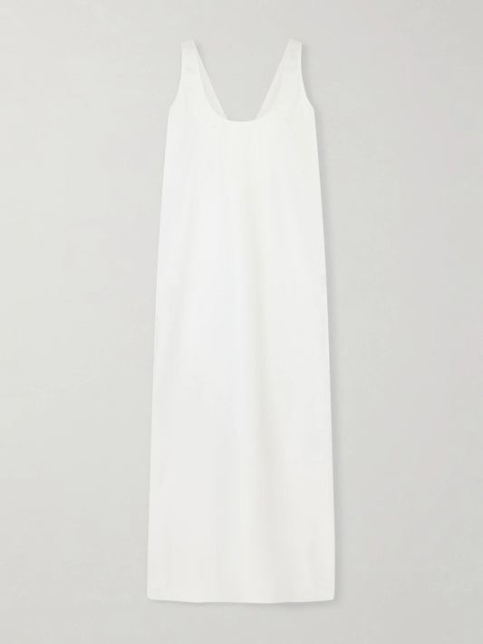 Cotton-poplin Midi Dress