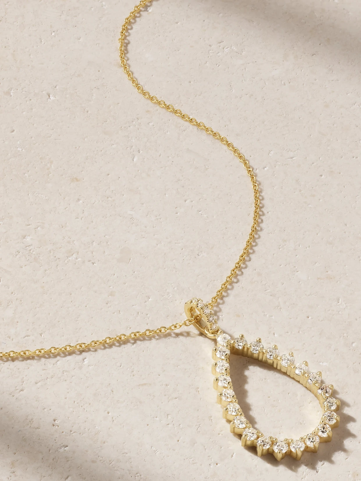 3-prong 18-karat Gold Diamond Necklace