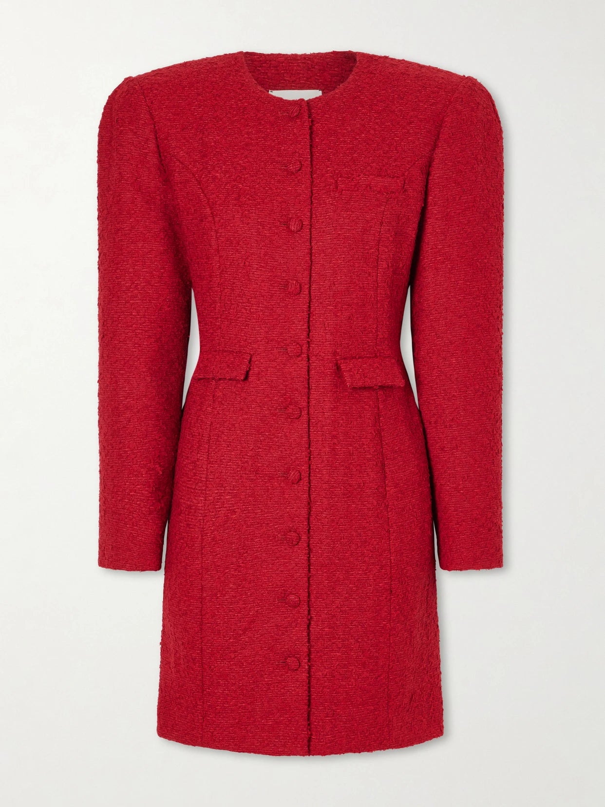Padded Bouclé Mini Dress