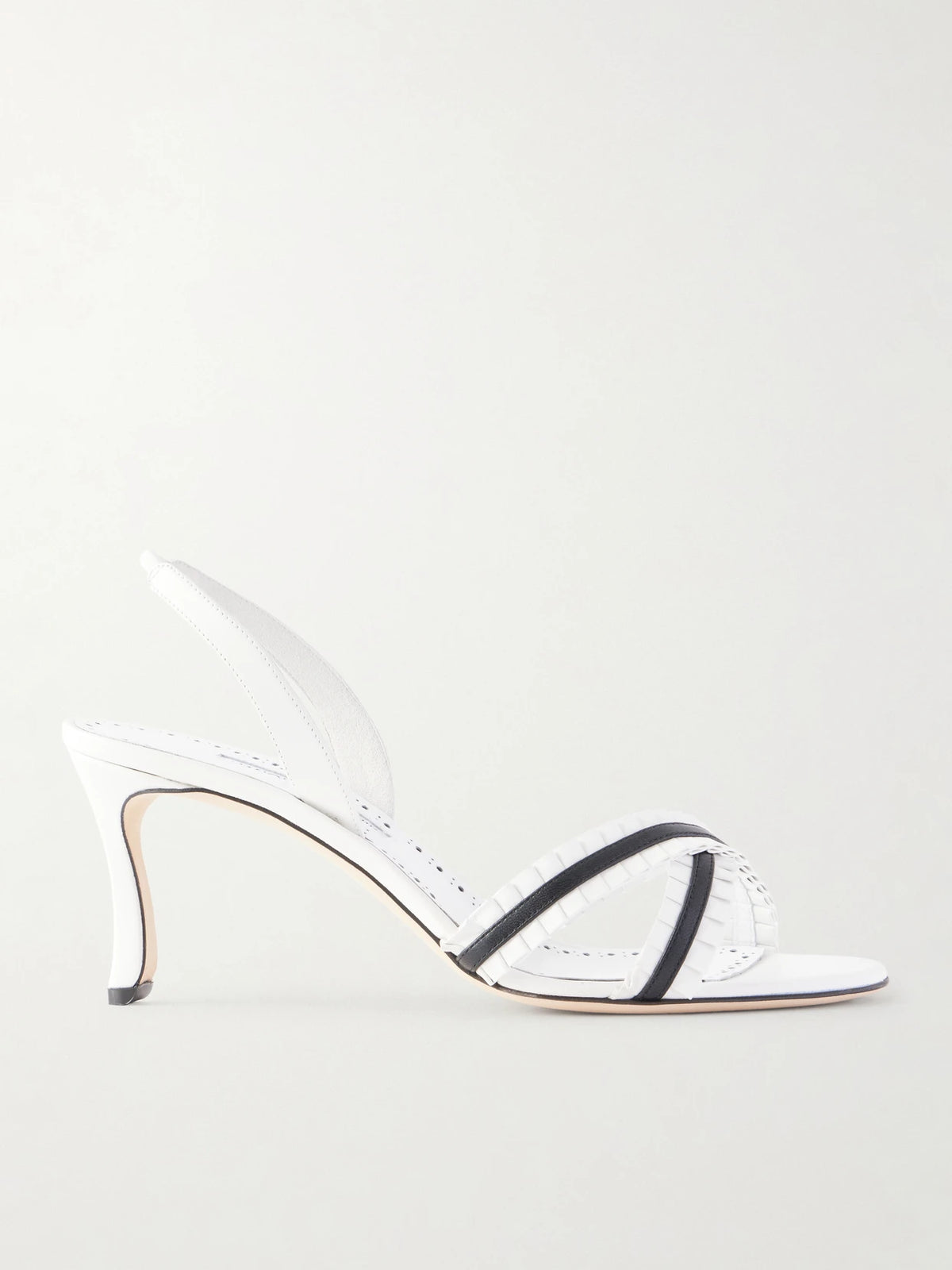 Volusan 70 Ruffled Leather Sandals