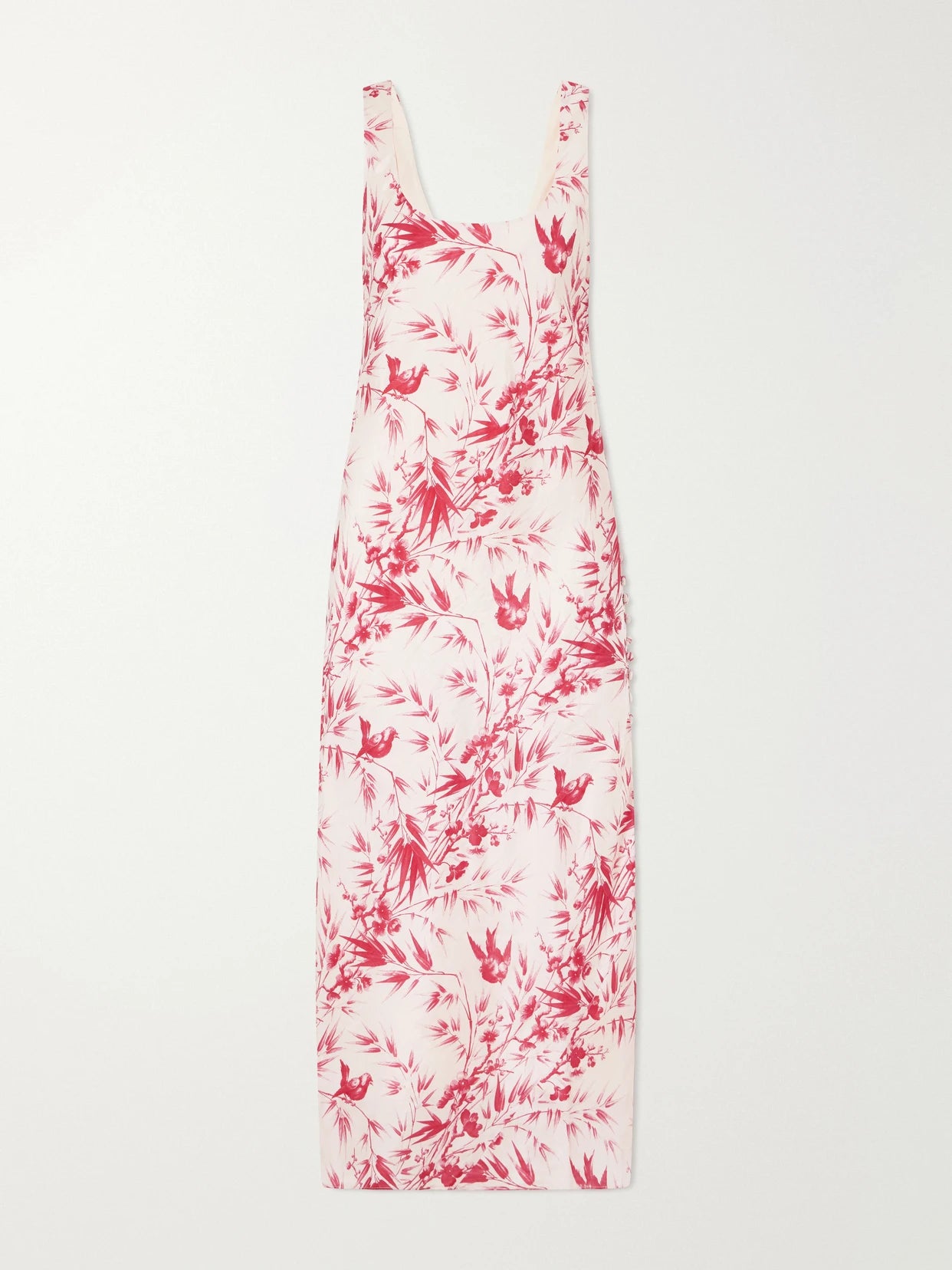 Adele Printed Silk Midi Dress