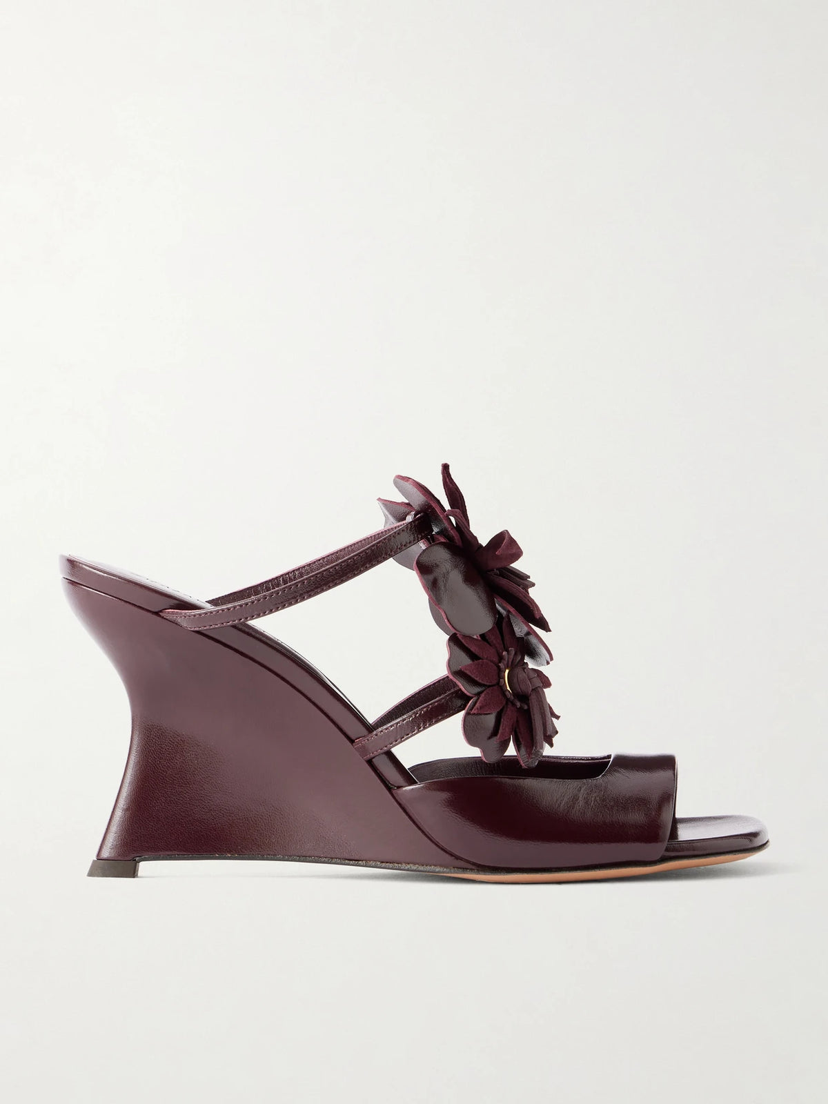 Zimmermann Belara 85 Embellished Sued Wedge Sandals