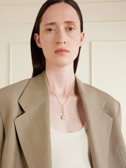 Image of Necklaces. Product name - Solar & Lunar + Small Mixed Belcher 18-karat Gold Diamond Necklace in Multi colour by brand - FoundRae