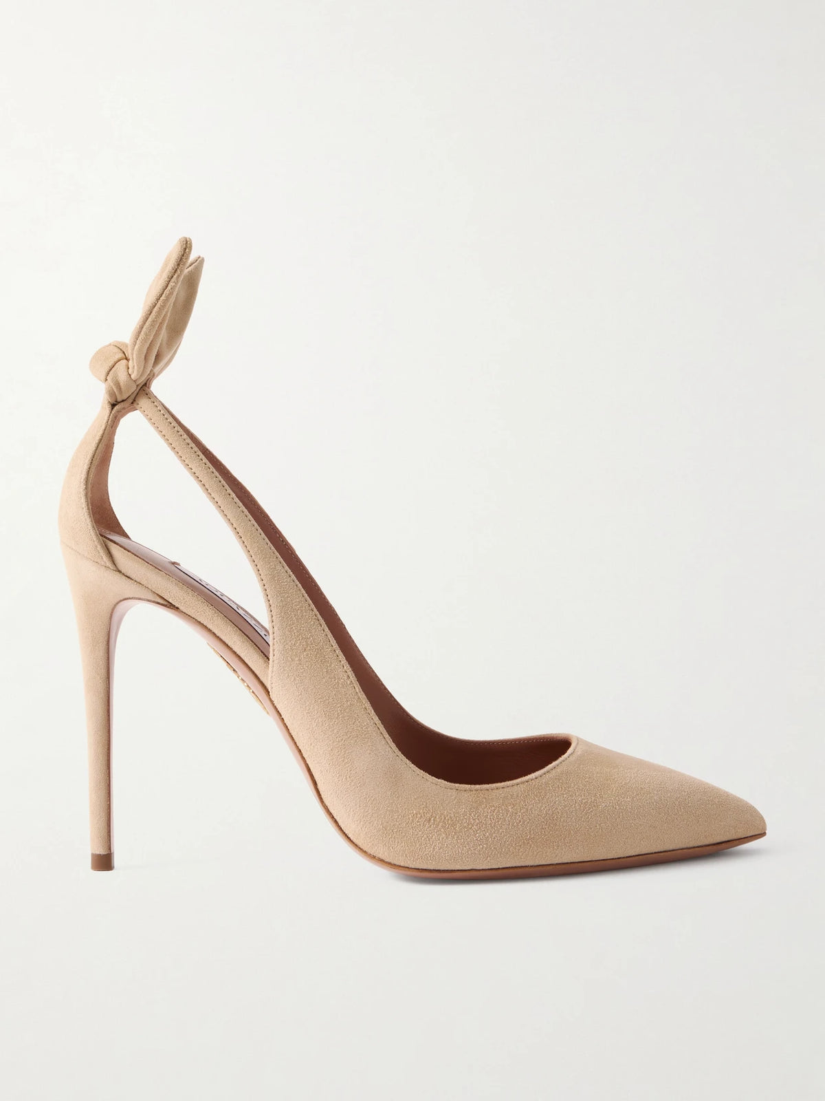 Bow Tie 85 Suede Pumps