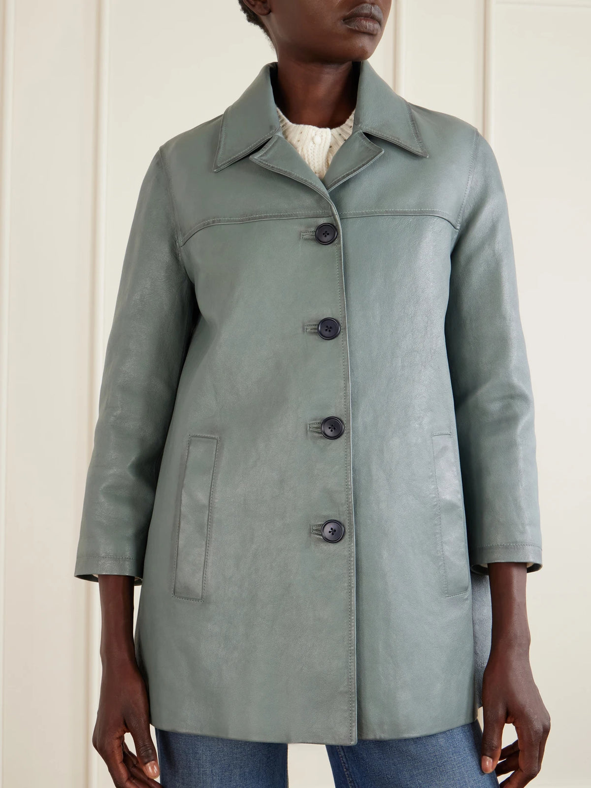 Chloé Paneled Leather Jacket
