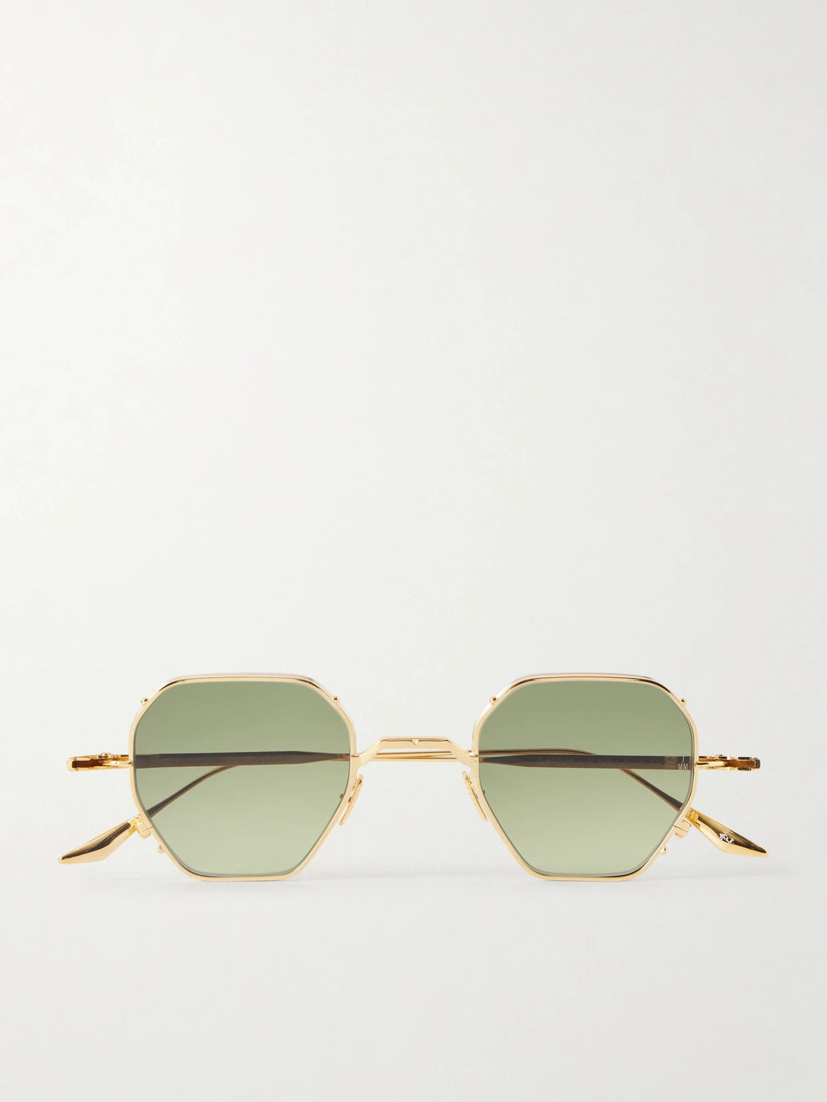 Verlaine Round-frame Gold-tone Sunglasses