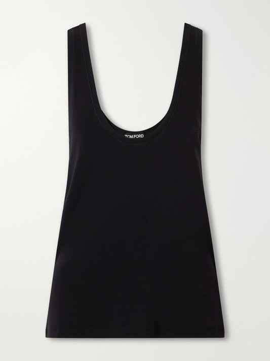TOM FORD Ribbed Stretch-cotton Jersey Tank