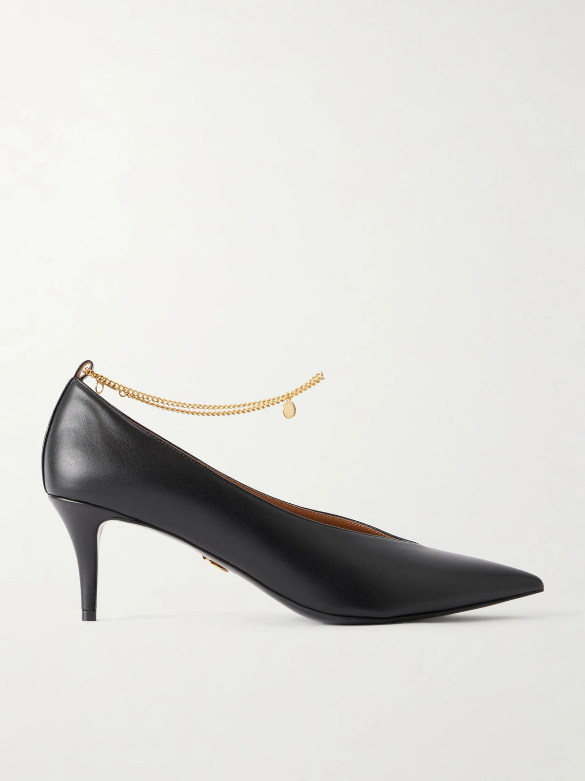 Embellished Leather Pumps