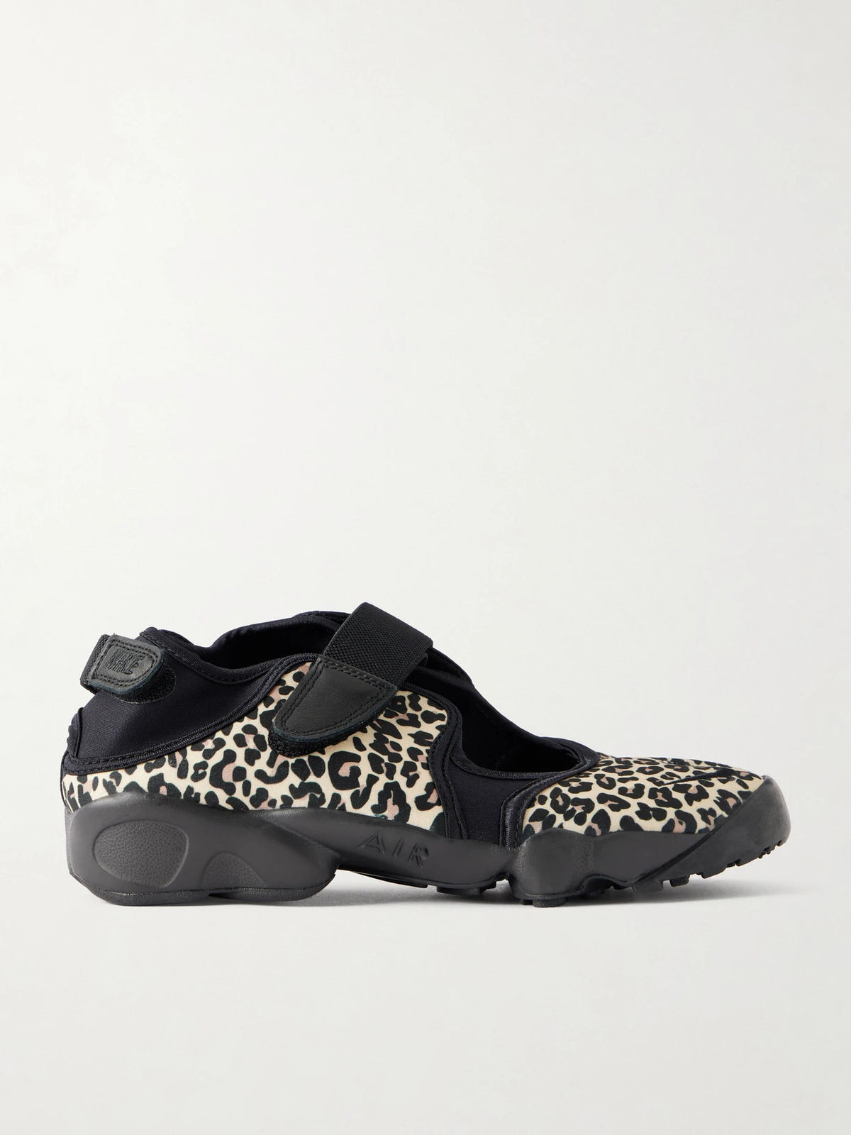 Air Rift Animal-print Mesh Split-toe Sneakers